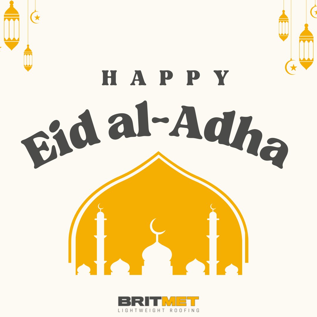 Britmet's tweet image. Eid al-Adha Mubarak to everyone who is celebrating 🌙
.
.
.
#eidmubarak #eidaladha #TheBritmethod #lightweightroofing #roofingcommunity