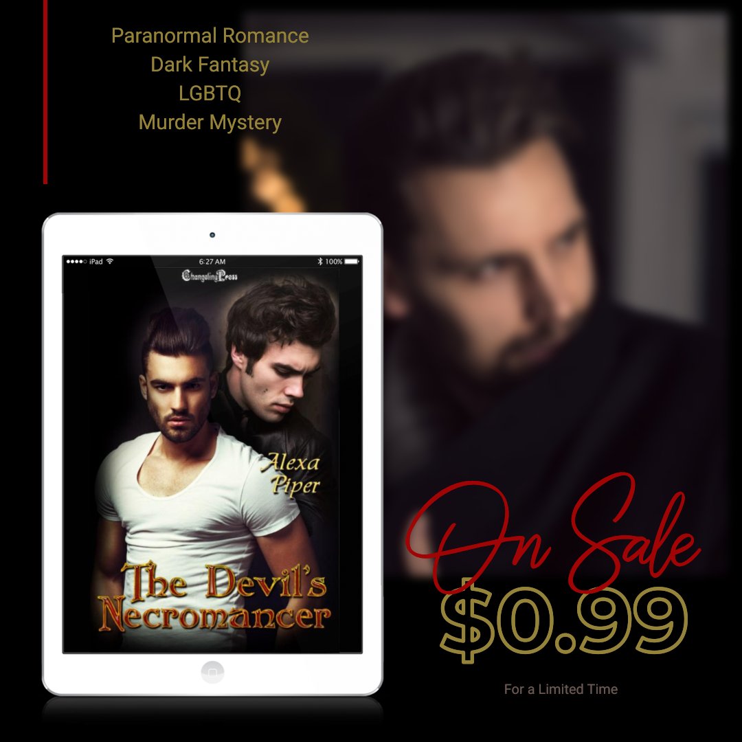 RABTBookTours's tweet photo. On Sale for a Limited Time!
Get your copy of The Devilβs Necromancer by Alexa Piper for just $0.99!
Amazon: https://t.co/JrB82AJNpJ
#RABTBookTours #TheDevilsNecromancer #AlexaPiper #MMRomance @ProwlingPiper @changelingpress https://t.co/LDL7RaD0Ef