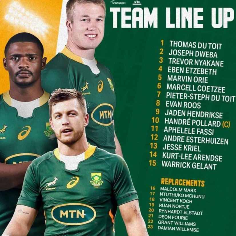 USSAstudent's tweet photo. We would like to send a big S/O to Kurt-Lee Arendse who will make his very 1st debut this afternoon๐ฅ. Kurt-Lee was apart of our #TeamSA19 Rugby 7s team,at the World Student Games, which took place in Napoli.
#No14
#SAvsWales
#StrongerTogether
2nd picture ๐ธ: @Springboks https://t.co/gUcee576MR
