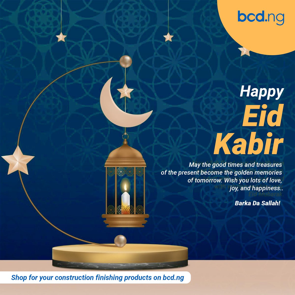 bcd_ng_'s tweet photo. May the good times and treasures of the present become the golden memories of tomorrow. Wish you lots of love, joy, and happiness.
Barka De Sallah!

#bcdng #bcdngholidaypost Eid Mubarak #eiduladha2022 #eid2022 Rain Teni https://t.co/TstN3iiUvB