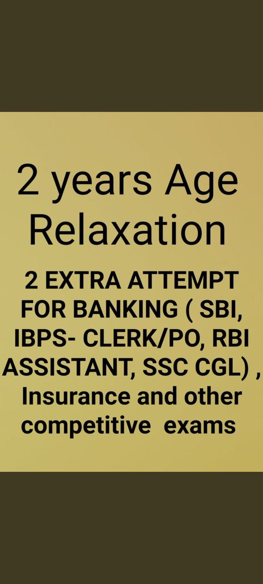 Samar__speaks's tweet photo. @PMOIndia @narendramodi @PMOIndia @narendramodi ji Making Pulse of the people policy mai Humara issue ko bhi thoda Consider kijiye 
2 saal hogeye
Ab kab tak milega Age Relaxation IBPS BANKING SSC UPSC exam mai 2 Year ki
Humara issue ko bhi thoda dekh lijiye 
#2CompensatoryAttempt4All

#ExtraAttempt4All https://t.co/3Mif6joA2g