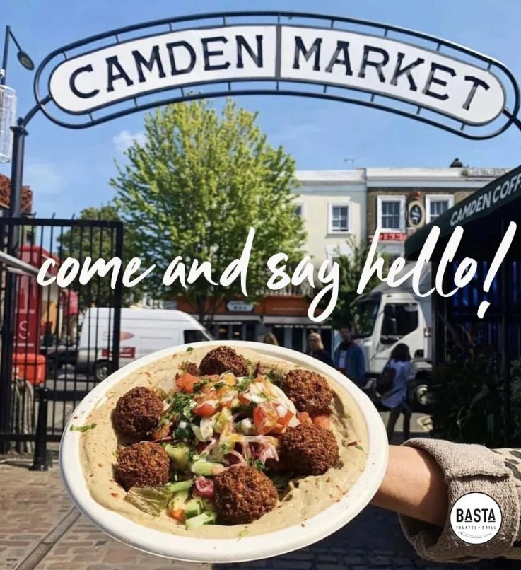 Located in the historic Camden Market our delightful stall is here to provide you with delicious authentic food inspired by the Middle East.

We're open daily 10.30am - 9pm with delivery available on Uber Eats and Deliveroo! Just click our bio link to find out more! #secretlondon