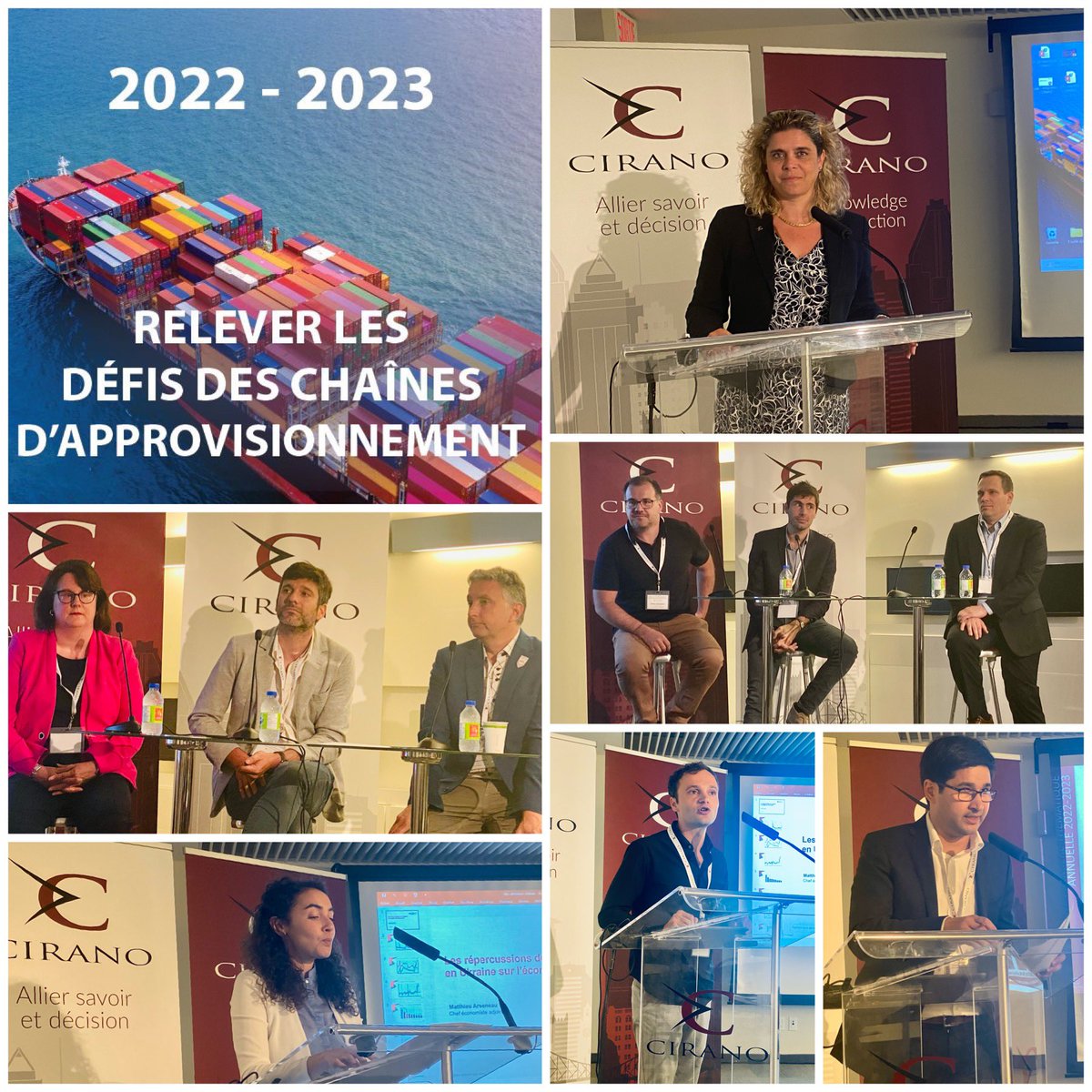 Ravie d’avoir accueilli au <a href="/CIRANOMTL/">CIRANO</a> avec mes chercheurs, plusieurs partenaires, collaborateurs et acteurs de l’écosystème #transport et #commerce #Québec pour l'avant-première du lancement de l’année thématique 2022-2023 : « Relever les défis des chaînes d’approvisionnement »