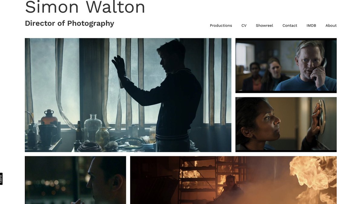 SimonWaltondop's tweet photo. New Website https://t.co/H0DHUFz07X #cinematography #dop #drama https://t.co/f1t2KS7hmZ