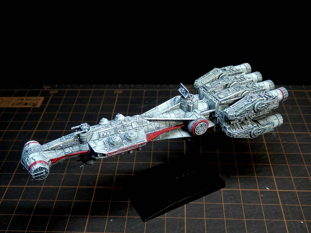 jameson21mm392's tweet photo. #スターウォーズビークルモデル祭り
#スターウォーズビークルモデル祭り完成
#StarWars #BlockadeRunner
ブロッケード・ランナー
ワンデイペインティングで完成です!
#水100塗装 https://t.co/ti2vqDibGP