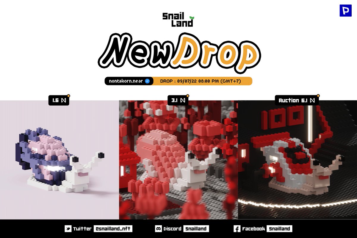 snailland_nft's tweet photo. 🔴NEW DROP !!
Snail Land #098-#100 New drop has arrived ! 🐌❣️
Paras: https://t.co/miPbhd6HYW
Discord: https://t.co/ndvjoRe1Rf

📅 Drop : Saturday 09/07/22
⏰ Time : 08:00 PM (GMT+7)
#NFTCommumity #NFTcollections #NFTdrops #nftarti̇st #paras #NFT買います #SnailLand #NFTTHAILAND https://t.co/NnbVDPleHl