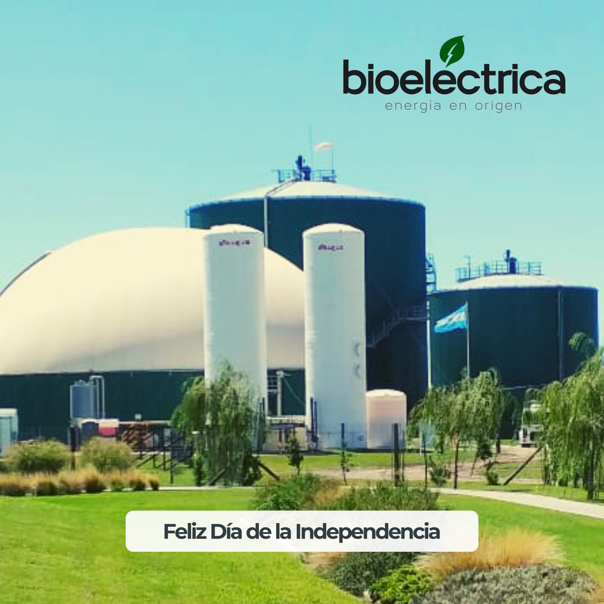 Celebramos nuestra independencia trabajando por una Argentina mas sostenible 🇦🇷
#DiaDeLaIndependencia #bioeléctrica #biogas #Energia