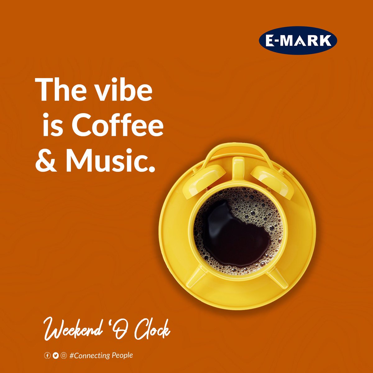 A Perfect weekend for Coffee & Music. Happy Weekend! 
#KeepWarm #StayConnected.