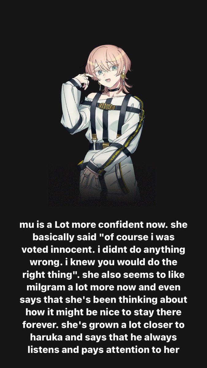 my japanese isn't perfect but here's what i gathered from all of the prisoners' voicelines. sorry if i missed anything or made any mistakes.

[1/3]

#MILGRAM #ミルグラム