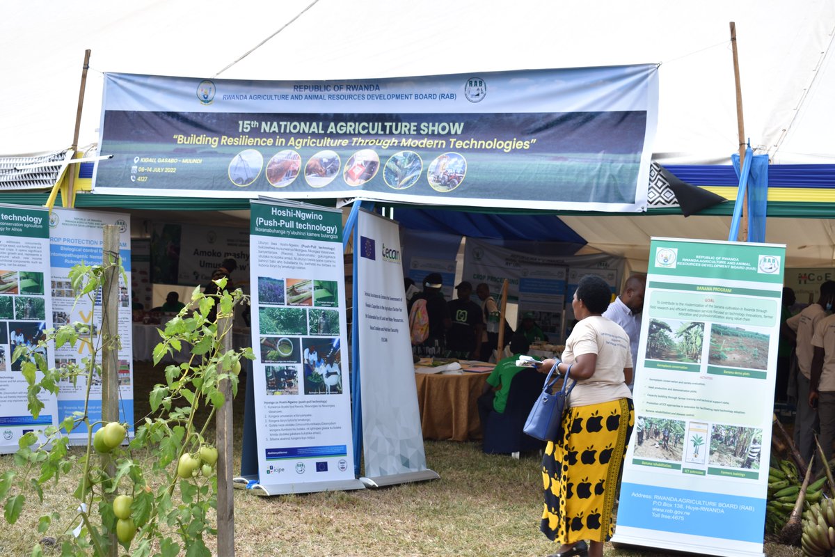 RwandaAgriBoard's tweet photo. Uyu munsi, Minisitiri w’Ubuhinzi n’Ubworozi 
@g_mukeshimana yafunguye ku mugaragaro Imurikabikorwa rya 15 ry’Ubuhinzi n’Ubworozi rifite insanganyamatsiko igira iti: “Kubaka Ubudahangarwa mu Buhinzi n’Ubworozi Hifashishijwe Ikoranabuhanga.”#RwandaAgriShow2022 https://t.co/AYQziXx6PB