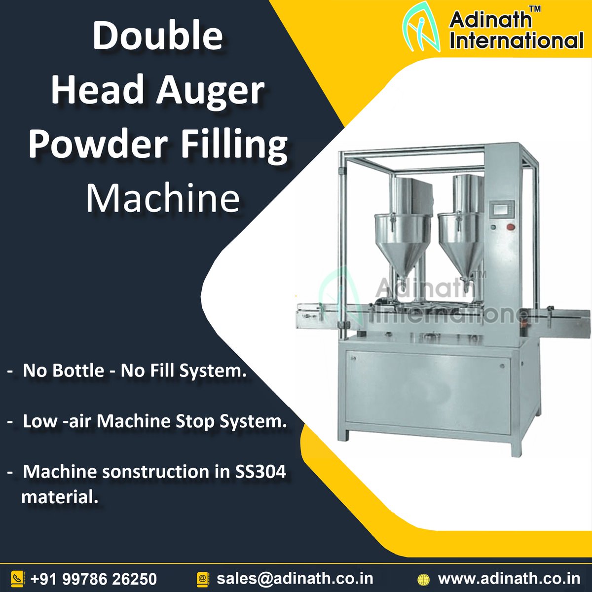 Adinathintl's tweet image. #DoubleHeadAugerPowderFillingMachine
#AugerPowderFillingMachine
#AugerPowderFiller
Augur Powder Filling Machine is suitable for Filling Dry Syrup, Powder and Granules in different type and shape of bottles. 
adinathpharma.com/double-head-au…