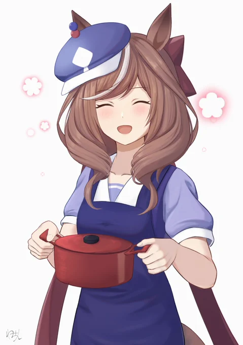 余った料理持ってきてくれるおマチさん…
#ウマ娘 #マチカネタンホイザ 
