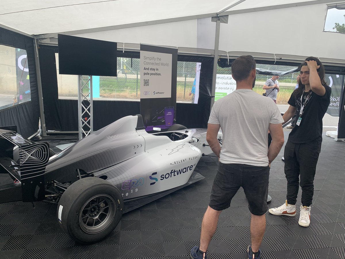 She_sElectric's tweet photo. @KateFantom and @EllysiumRacing talking all things technical at @CircuitZolder before his test laps in his @ERAChampionship car this afternoon #nextgenerationracing https://t.co/6Ma8iMHpiZ