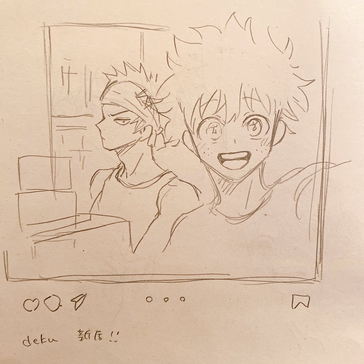 こういうのを何枚か描きたいんだけど、こういうのって背景がうまくないとリアルなかんじ出ないからほんと背景上手くなりたいです(日記) 