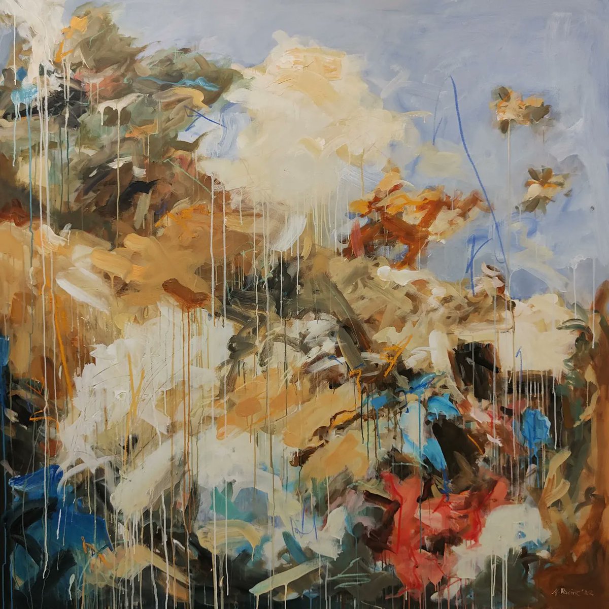 mandy_racine's tweet photo. My latest painting 'California' (170 X 170cm) inspired by Tiepolo. Available through #rvpgallery https://t.co/Qc5MUw5O2T