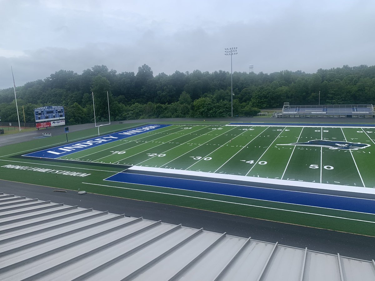lwcad's tweet photo. Good morning! Getting closer at Parnell Family Stadium! @LWCAthletics @LWC_Football https://t.co/c6gTMAgVyo