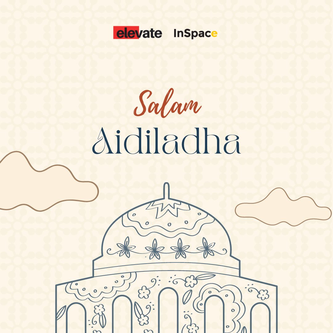 InspaceAsia's tweet photo. Kepada semua kawan-kawan yang beragama Islam, Selamat Hari Raya Aidiladha &amp; Selamat Menunaikan Ibadah Korban 🕌​

#aidiladha #harirayahaji https://t.co/xc4o44imyz