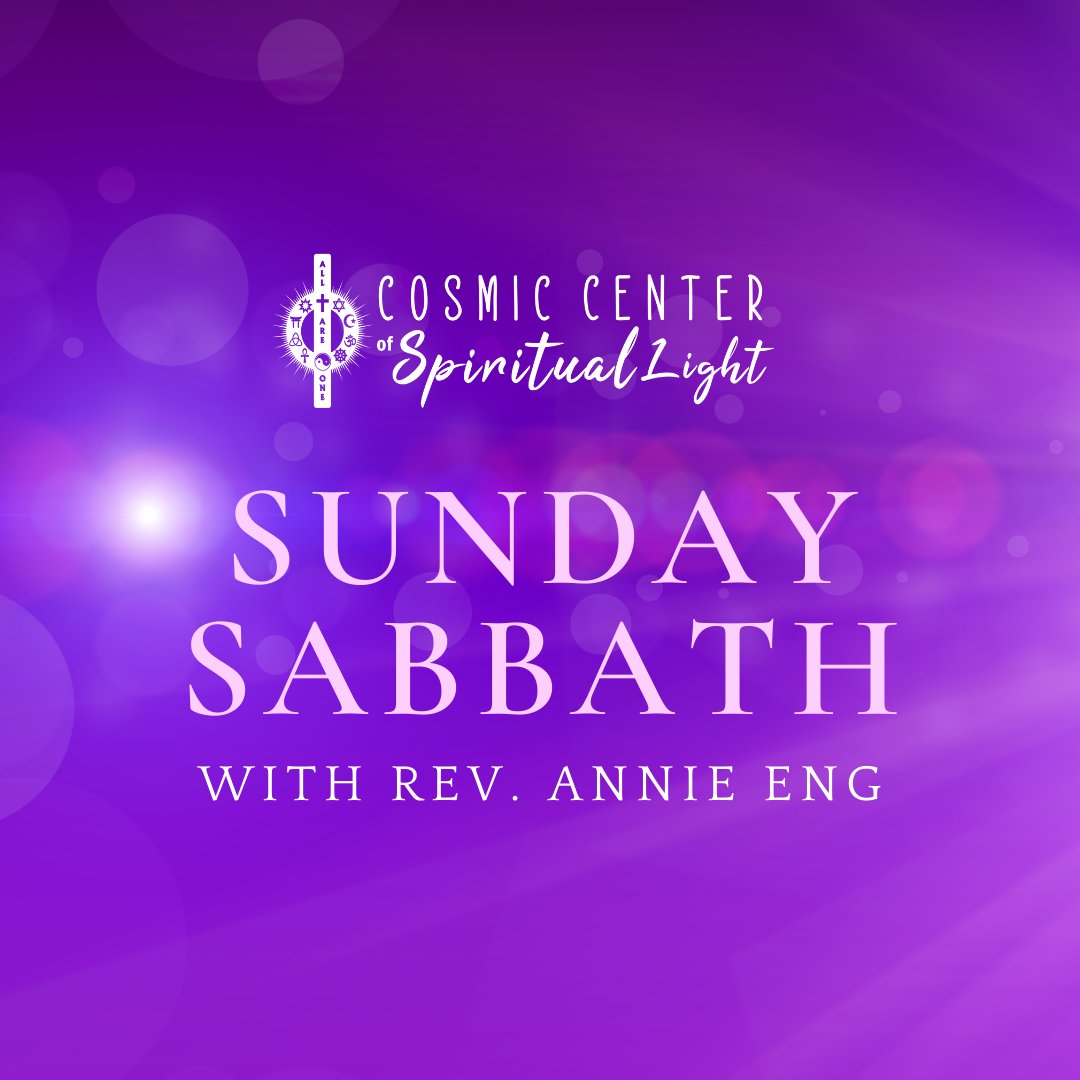 CosmicCenterOSL's tweet image. Tomorrow is our Sunday Sabbath with Rev. Annie Eng!

Sunday, July 10th
10:30AM EST

Zoom registration:
zoom.us/webinar/regist…

#spirituality #spiritual #spiritualawakening #enlightenment #shambala #christ #christconsciousness  #sunday #sundayservice #sabbath #sundaysabbath