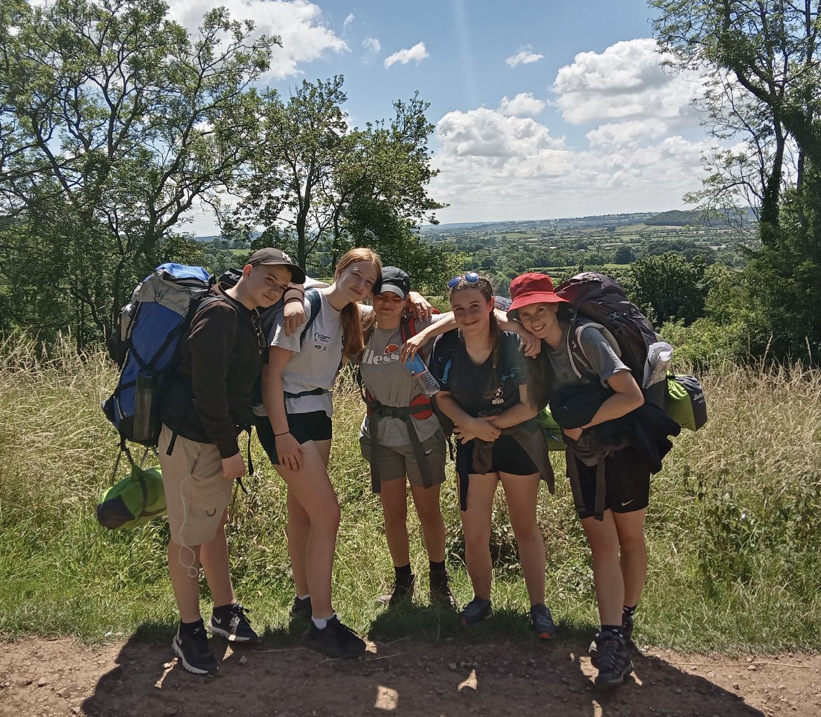 Wishing our DofE students in Cheddar the best of luck this weekend as they battle through in this hot weather to navigate their walking routes and complete the challenge! #resilience #teamwork #DofE