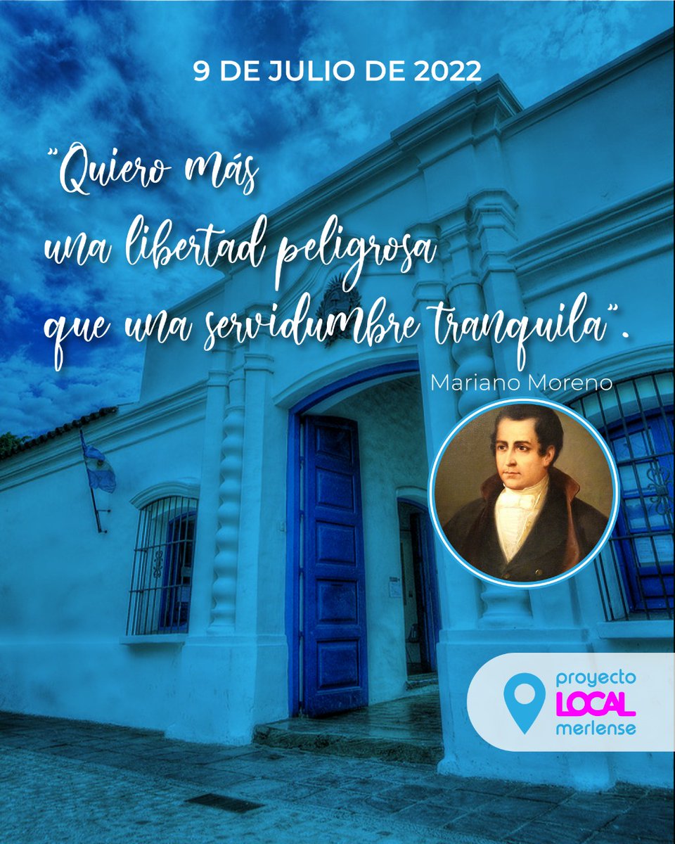 #9DeJulio #DiaDeLaIndependencia #hace206 #construyamosfuturo
#Libertad #Proyectolocalmerlense