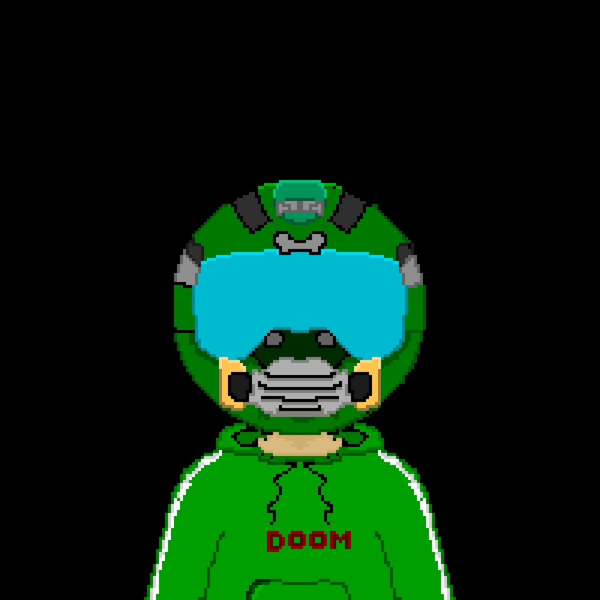 XIts_HexX's tweet photo. Pixel art I did! Doom Guy time!

#doom #pixelart #doomguy #gaming #art https://t.co/XwSaU9aKBP