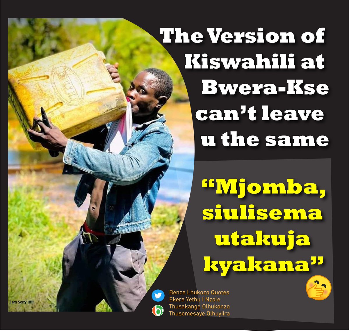 BenceUg's tweet photo. Now that Kiswahili became compulsory....#Bwera
#Ewethu https://t.co/hl4fVUllnM