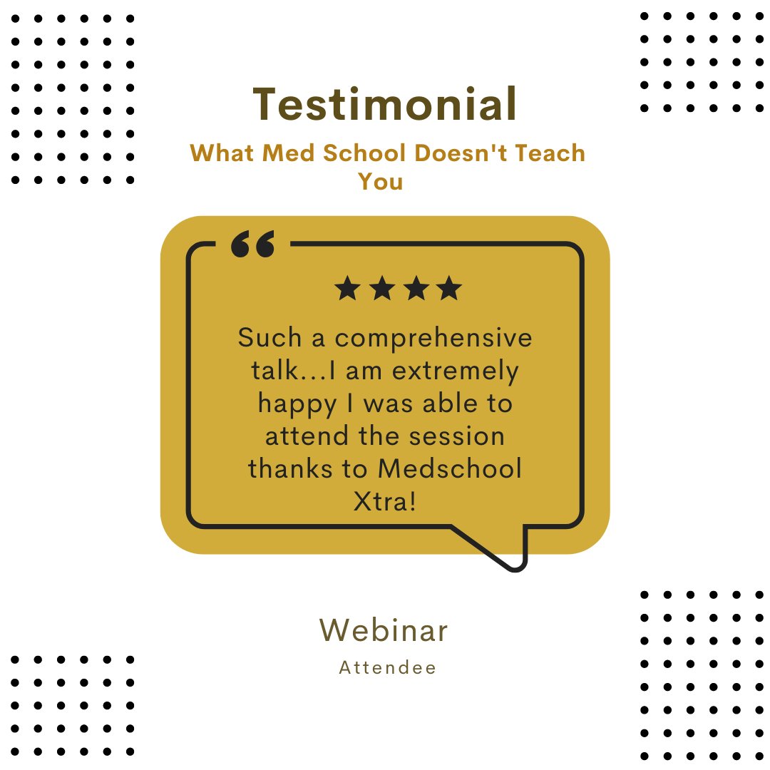 medschoolxtra's tweet photo. Here's what one of our attendees said about one of our events!

We support you on your #medical #career journey!

Feel confident and READY to start working life as a #doctor!

If you want to be supported then sign up at https://t.co/ZrkcStW6Of

#medschool  #meded https://t.co/zq2OAWgbis