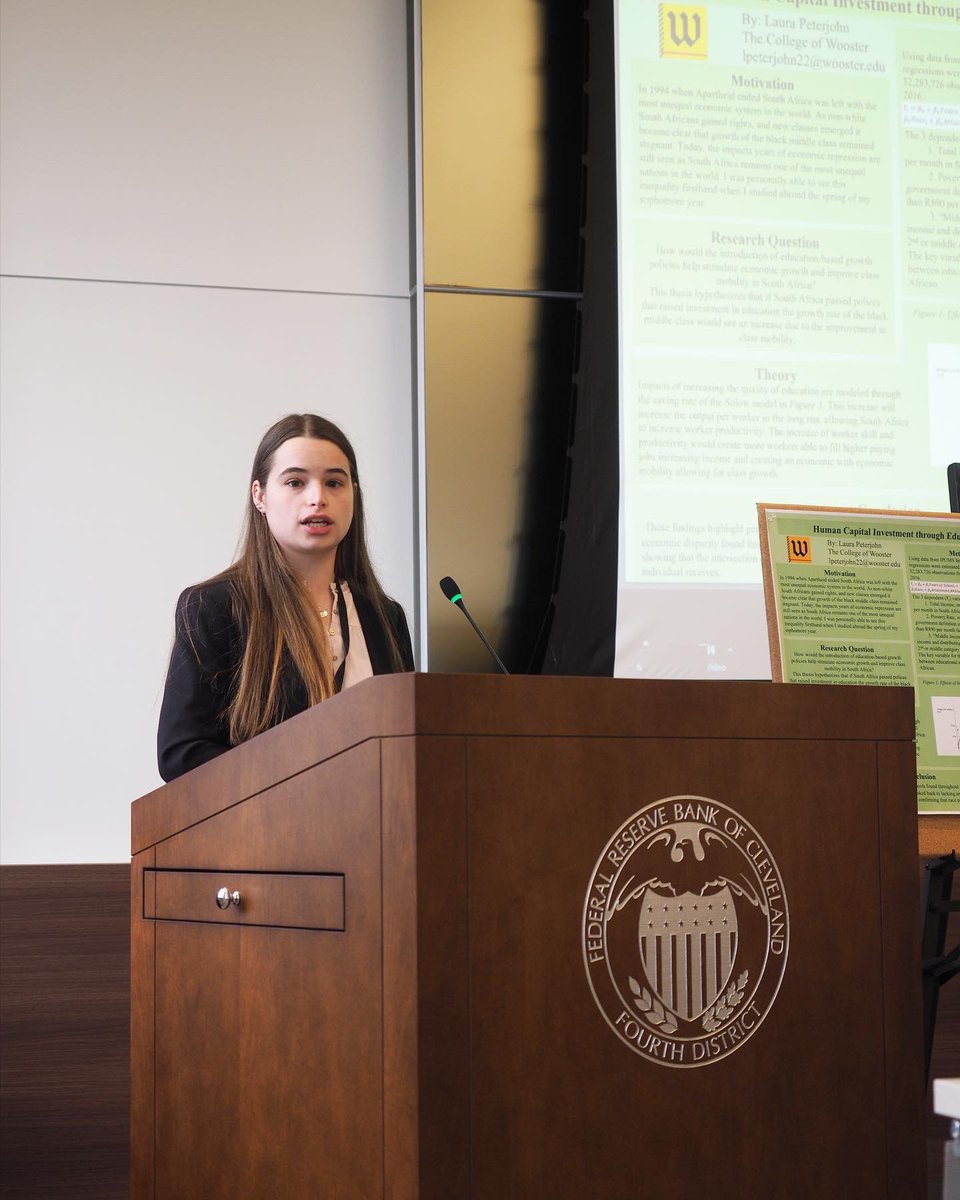 EconWooster's tweet photo. Congratulations to Laura Peterjohn’22! Her thesis on human capital in South Africa was recently published in the first 2022 edition of the journal, Issues in Political Economy https://t.co/FGFtlXUEvR https://t.co/N8kbxiM6k1
