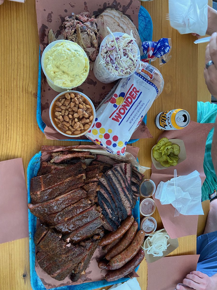 Kevin_Isaak's tweet photo. @sweatystartup Go to @franklinbbq early, get in line, and tailgate until they open. We had a blast doing this a couple months ago. https://t.co/QSzcWbYn8a