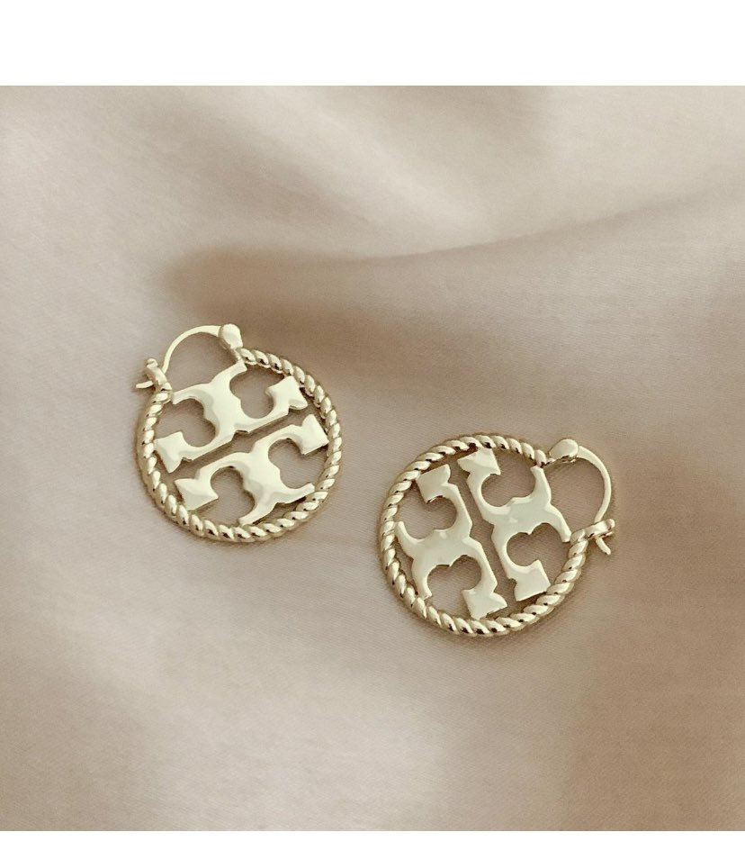 Tory Burch earrings available for $15 each 🥰🥰🥰. WhatsApp 4383550 to get yours today.
