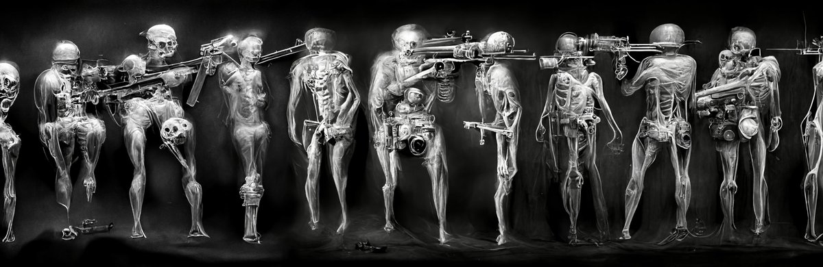 World War 1 Through the Eyes of an X-ray Machine / An A.I. Art Series #midjourney #aiart