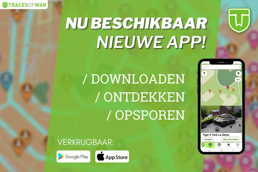 Kevin_Prenger's tweet photo. Leuk nieuws van @TracesOfWarNL: we hebben een gratis mobiele app laten ontwikkelen. Erg handig voor op vakantie of als je gewoon in eigen omgeving sporen van oorlogen wilt ontdekken en bezoeken. 

RT wordt gewaardeerd. Meer info en downloaden:

https://t.co/cr4uUk9WEA https://t.co/iCEJSrWcae