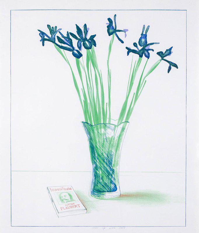 Happy birthday, David Hockney!  Irises, 1973 | David Hockney 