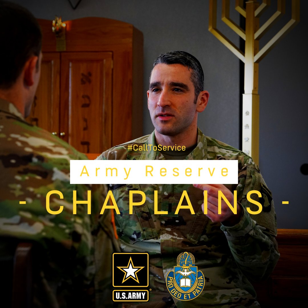 ArmyChaplainRec's tweet photo. Care for the soul of your community - and the Army. 🙏 

👉 One weekend a month.

👉 Two weeks a year.

👉 Competitive pay and benefits such as PAY, HEALTH CARE, and LEADERSHIP opportunities.

Message us now!

#CallToService | #ArmyChaplains | #ArmyReserve | #GoArmy https://t.co/WoAmv0wppK