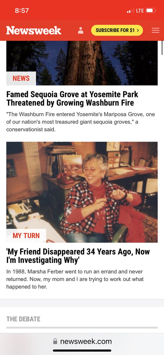 JamieZelermyer's tweet photo. Thank you @Newsweek for challenging me to write a personal essay about #IWasNeverTherePodcast and my very untraditional childhood! Front page! @wmnmedia https://t.co/zud4I1Kh0B