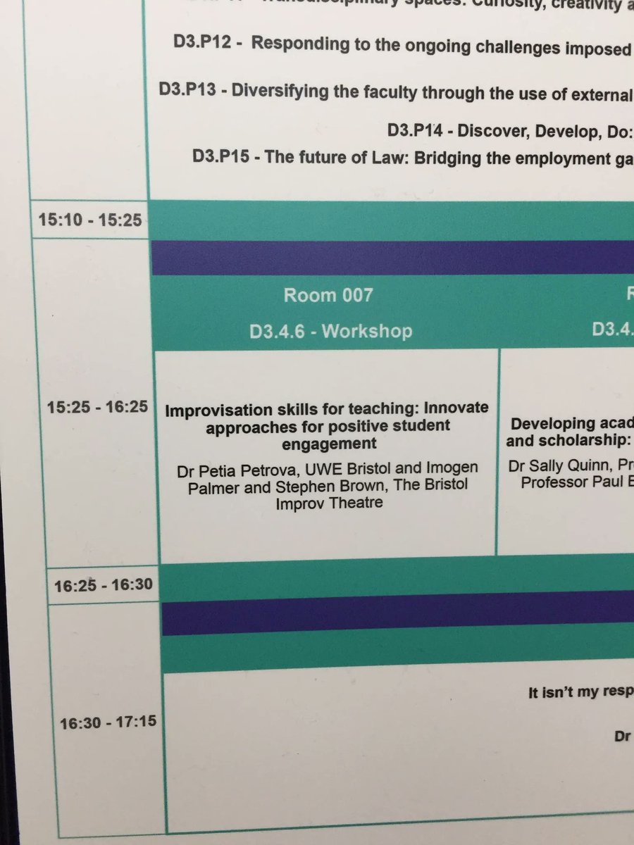 BITheatre's tweet photo. Our corporate improv team have been working their socks off this week! 😅

On Thursday, they held a presentation about their work on the course at the Advance HE conference in Newcastle!

A huge congratulations to the three of them as they go from strength to strength! https://t.co/n5JTo4mqFO