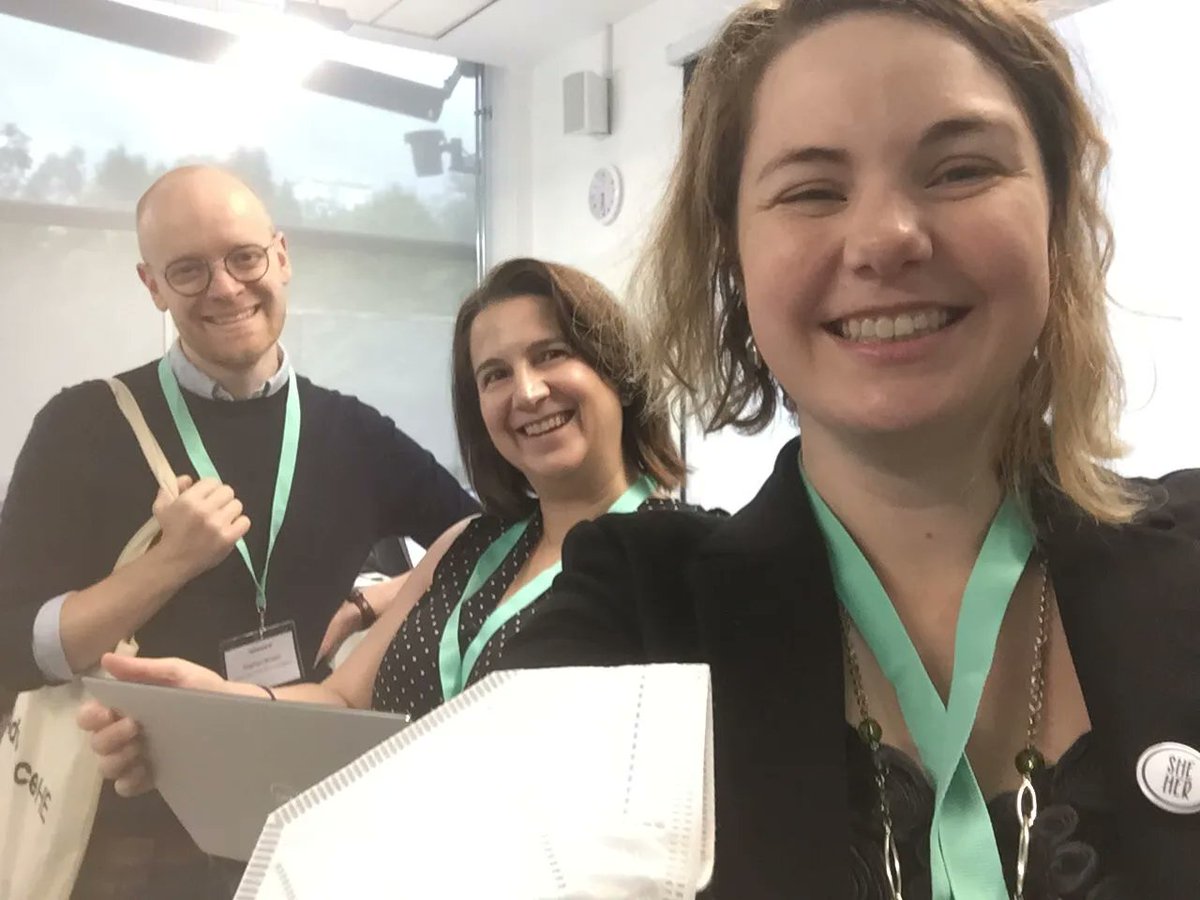 BITheatre's tweet photo. Our corporate improv team have been working their socks off this week! 😅

On Thursday, they held a presentation about their work on the course at the Advance HE conference in Newcastle!

A huge congratulations to the three of them as they go from strength to strength! https://t.co/n5JTo4mqFO