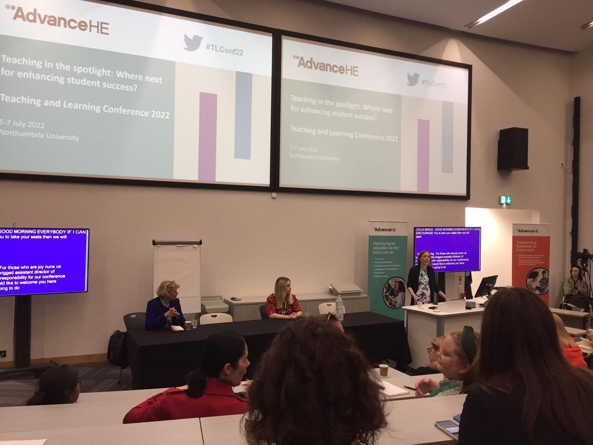 BITheatre's tweet photo. Our corporate improv team have been working their socks off this week! 😅

On Thursday, they held a presentation about their work on the course at the Advance HE conference in Newcastle!

A huge congratulations to the three of them as they go from strength to strength! https://t.co/n5JTo4mqFO
