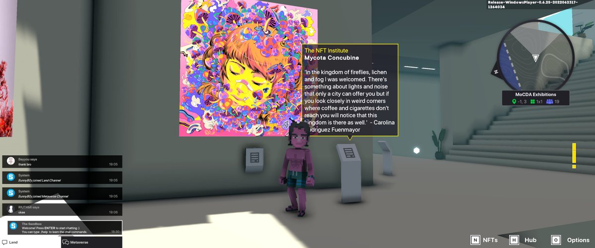LovaAlya's tweet photo. @TheSandboxGame @MOCDA_ I just participated in the #TheSandbox weekly contest for a chance to win 200 mSAND! Here is my favorite piece from the ‘Impossible Worlds’ exhibition, check out my screenshot below!
👇 https://t.co/y74NA6a0vU