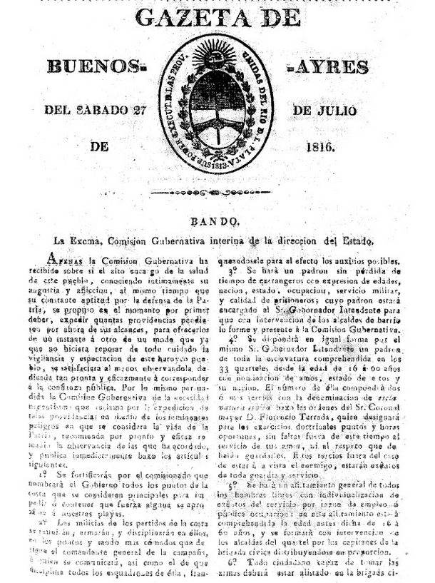 fwasserm's tweet image. Más rarezas
La Gazeta de Buenos Aires dio a conocer en forma oficial la Declaración de la Independencia el  27 de julio de 1816 con un Bando breve publicado en la 2da y 3ra página!!!