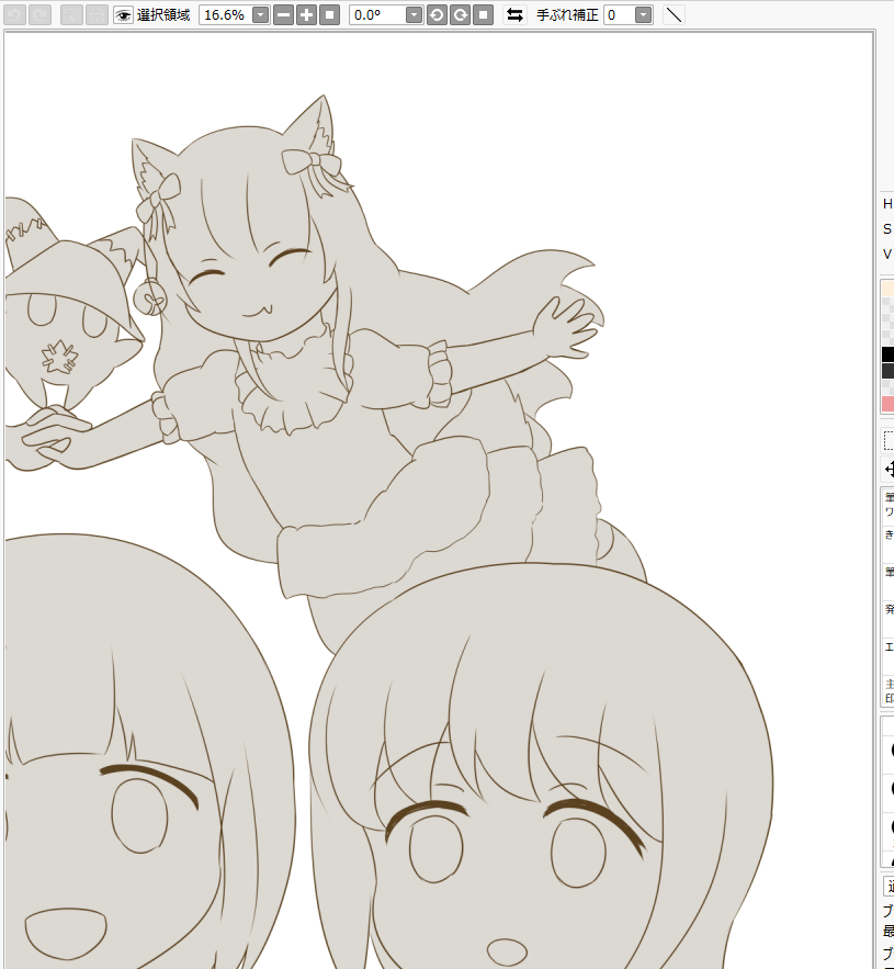 原稿カキカキ!✍️😣
キャラ多いのでここまでで1000分経過🙃💦 