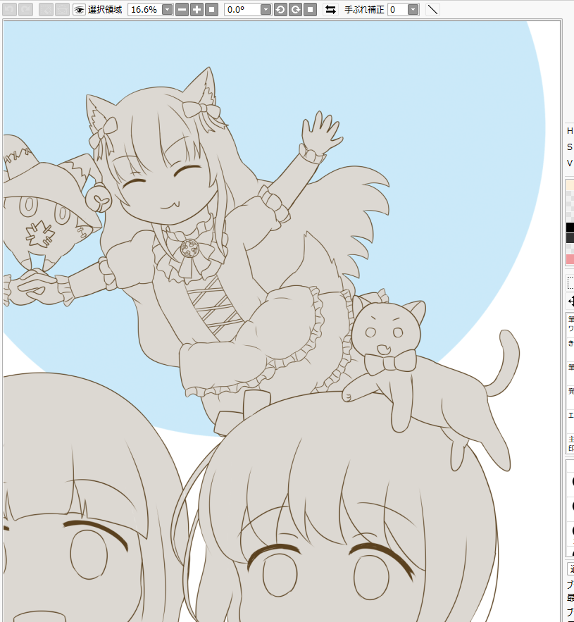 原稿カキカキ!✍️😣
キャラ多いのでここまでで1000分経過🙃💦 