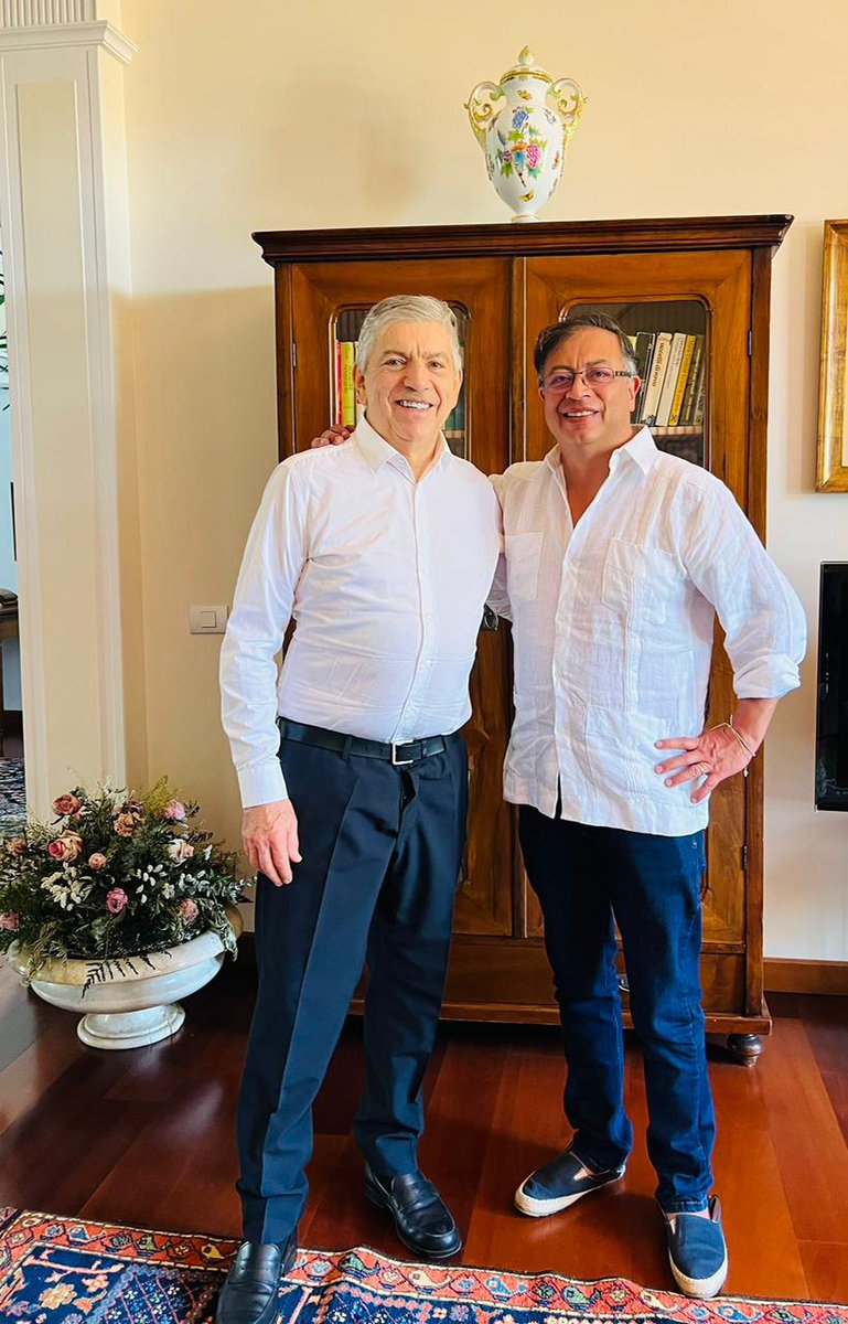 Gustavo Petro y César Gaviria se reúnen en Italia