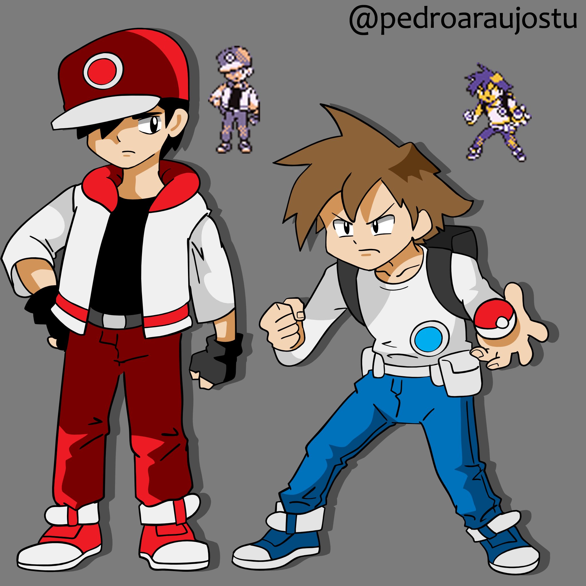 PedroAraujoStudio on X: Red & Blue suit - based on their original