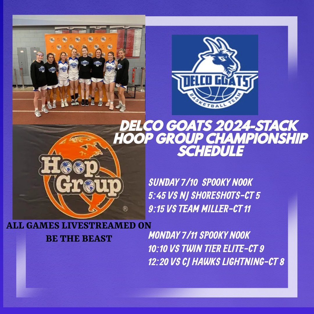 MilanaAmoss's tweet photo. Can’t wait to play in the Hoop Group Championship with my team!! All games are live streamed on @BeTheBeastBTB Come and watch us play!! @hgsl_girls @JHUwbb @desales_wbb @CoachZiggySC @UrsinusWBB @EmoryWBB https://t.co/KzFhCYTSJr