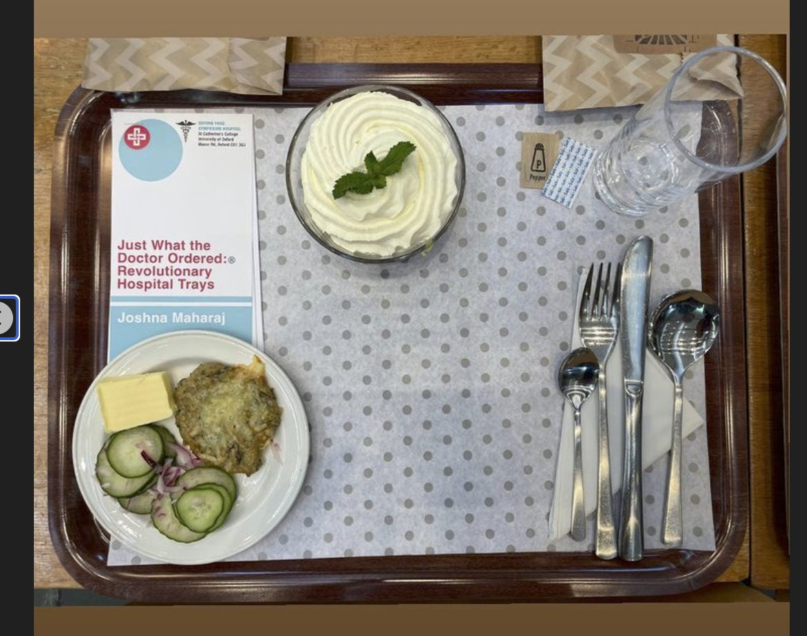 Menu no.2 for <a href="/OxfordFoodSymp/">OxfordFoodSymp</a>
Just What the Doctor Ordered: Revolutionary Hospital Trays by chef, activist &amp; author, <a href="/joshnamaharaj/">Joshna Maharaj</a>.
#OxfordFood22
#PortableFood