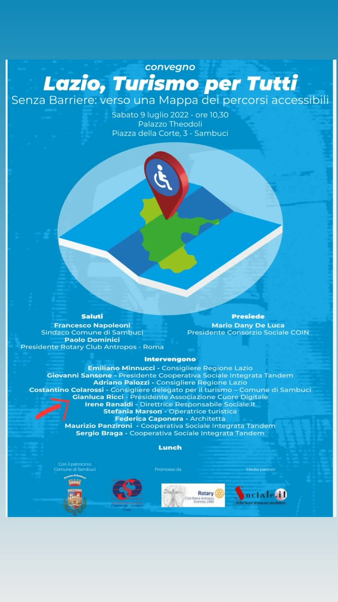 CuoreDigitale's tweet photo. Convegno #zerobarriere #tecnologia #Sambuci lavorare per un borgo #accessibile https://t.co/HnkQyY20lU