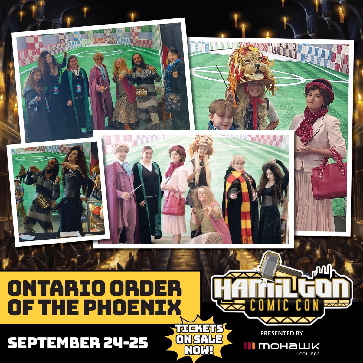 Hamiltoncomic's tweet photo. Celebrate Harry Potter with the Ontario Order of the Phoenix at HCC this September! They'll be offering FREE photo ops with your wizarding crew, a live sorting ceremony, defense against the dark arts classes and so much more!
Tickets on sale now at https://t.co/KbeTrT8Ipl. https://t.co/kJ3WbQMjAj