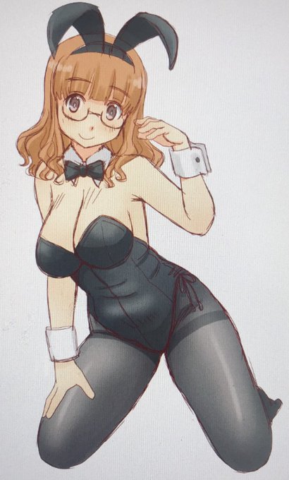 ふとやだもーさん描きたいなと思うも服装が思いつかぬうちにとりあえずバニーという。 