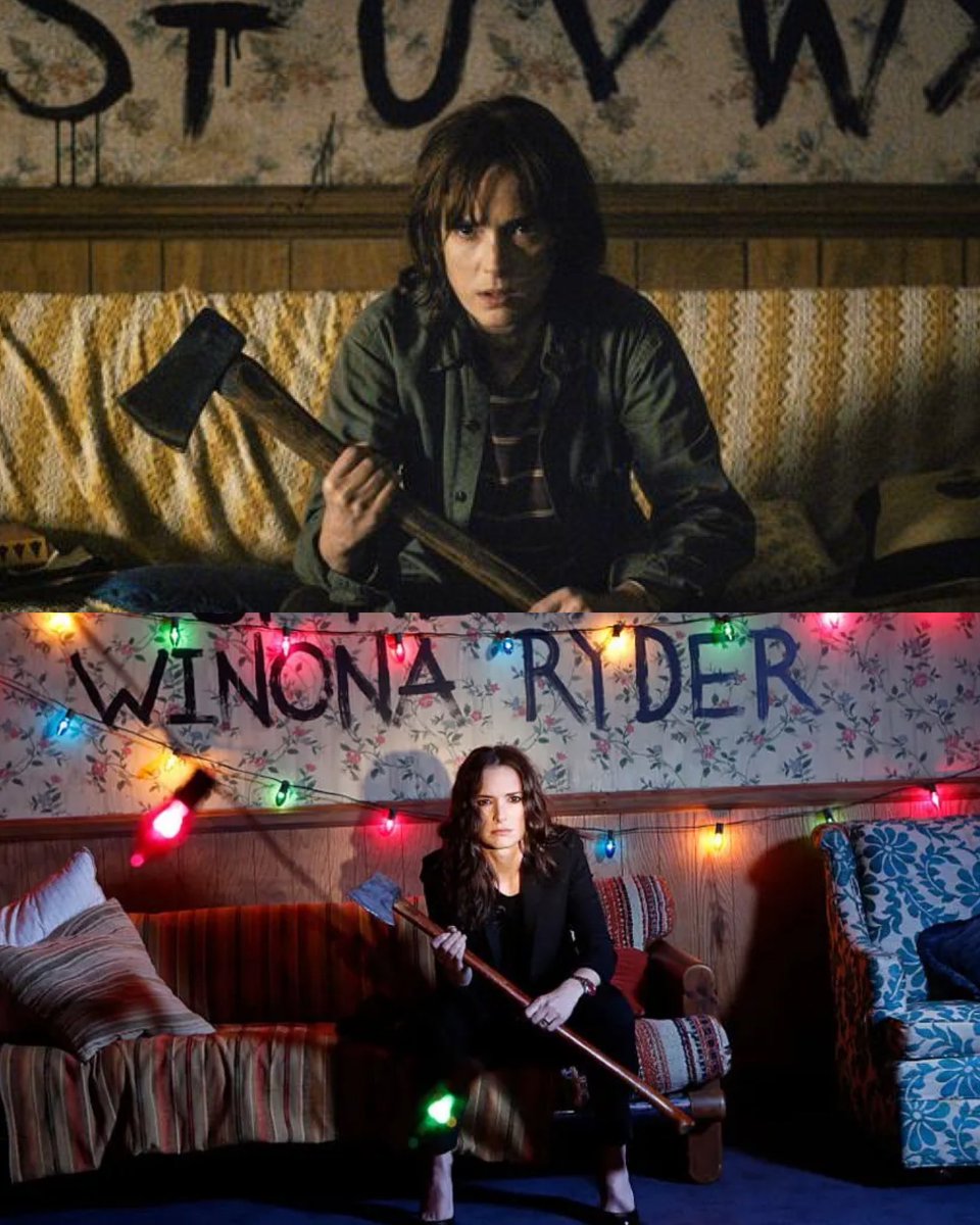 strangerxryder's tweet photo. joyce byers // winona ryder https://t.co/SWiBK2xkW5